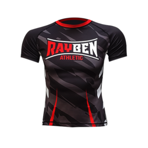 1-front_rayben_zero_rashguard_kurzarm_schwarz_rot