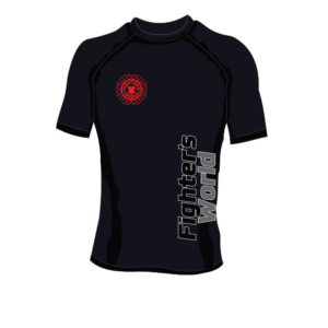 fighter`s-world-rashguard-octagon-kurzarm-schwarz-rot-1